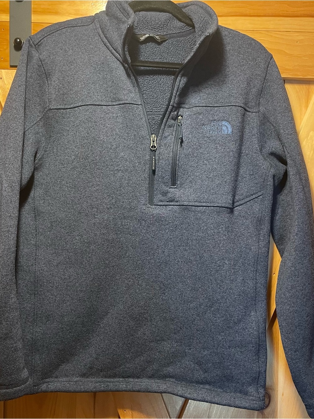 The North Face Men's Dark Blue Half-Zip Fleece Pullover